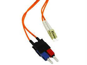 1m Multimode LC-SC Duplex Cable W- Clips