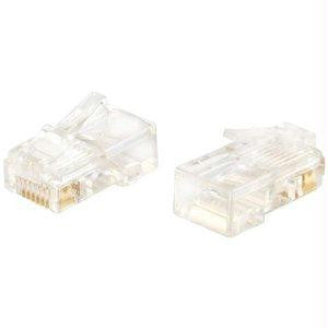 C2g Rj45 Cat5 8 X 8 Modular Plug For Round Stranded Cable - 50pk