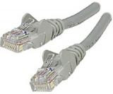 Belkinponents 7ft Cat5e Snagless Patch Cable, Utp, Gray Pvc Jacket, 24awg, T568b, 50 Micron, G