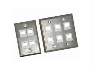 6-pt Wallplate Stainless