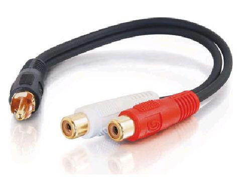 Audio Cable RCA-RCA 6 in Black