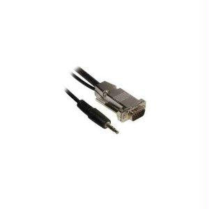 C2g 15ft Plenum-rated Hd15 Uxga + 3.5mm M-m Audio Cable