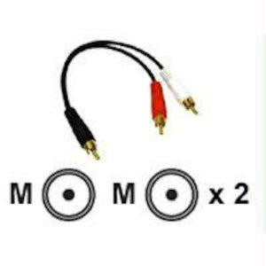 C2g 6in Value Seriesandtrade; One Rca Mono Male To Two Rca Stereo Male Y-cable