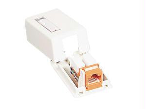 1-Port Keystone Surface Mount Box White