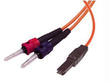 C2g C2g 1m Mtrj-st 62.5-125 Om1 Duplex Multimode Pvc Fiber Optic Cable - Orange