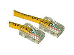3ft CAT5e Crossover Patch Cable Yellow
