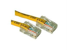 1ft CAT5e Assembled Patch Cable Yellow