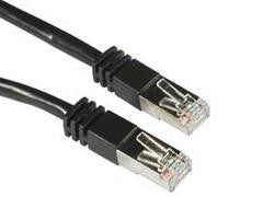 3ft CAT5e Shielded Patch Cable Black