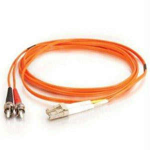 C2g C2g 15m Lc-st 62.5-125 Om1 Duplex Multimode Pvc Fiber Optic Cable - Orange