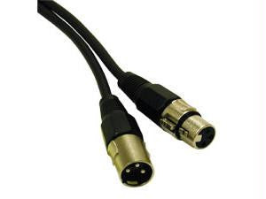 25ft Pro-Audio XLR M-F Cable Black