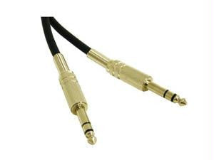 50ft Pro-Audio 1-4in TRS M-M Cable Black