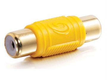 C2g 75-ohm Rca Video Coupler Yellow