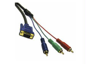 C2g 3ft Ultimaandtrade; Hd15 Male To Rca Hdtv Component Video Breakout Cable