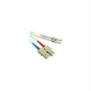 C2g C2g 10m Lc-sc 10gb 50-125 Om3 Duplex Multimode Pvc Fiber Optic Cable - Aqua