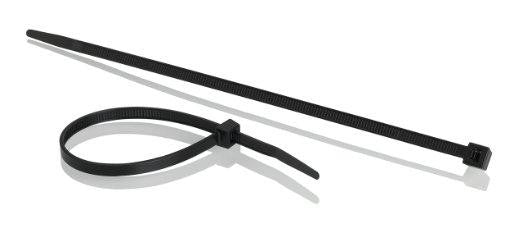 Belkin Components 8 Nylon Cable Tie -black - 100 Pack
