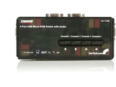 Startech Control 4 Usb Enabled Computers With This Complete Kvm Kit Including Cables - Us