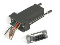 C2g Serial Adapter - Db-9 (m) - Rj-45 (f) - Black