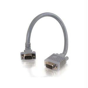 C2g 15ft Premium Shielded Hd15 Sxga M-m Monitor Cable With 90anddeg; Downward-angled