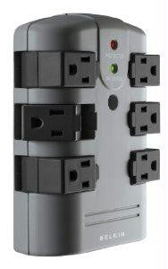 Belkin Components Surge 6 Outlet 1080jl Wallmnt Rtate Plug