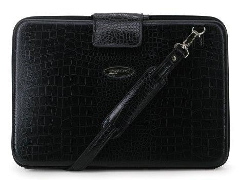 Mobile Edge Llc Me - Techstyle Portfolio - 16in - Faux-croc - Black - Large,faux-croc Embossed P