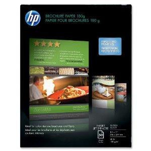 Hewlett Packard Paper - Glossy Photo Paper - White - Letter - 50 Pcs.