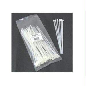 C2g 4in Cable Ties - White - 100pk