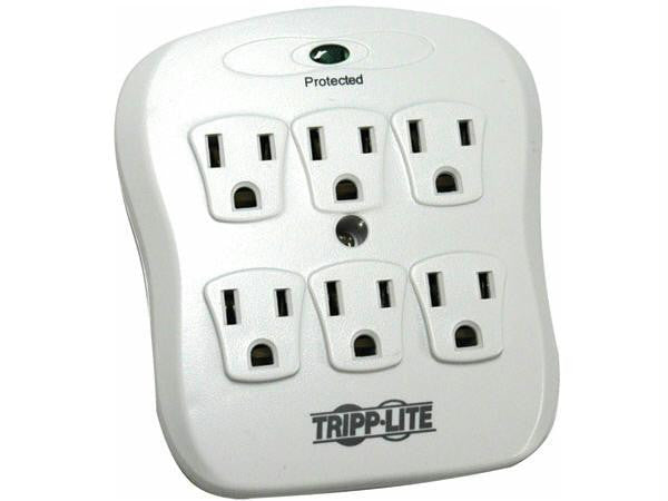 Tripp Lite Tripp Lite Surge Protector Wallmount Direct Plug In 120v 6 Outlet 540 Joule