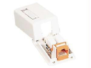 KEYSTONE JACK SURFACE MNTBOX 1PORT IVORY