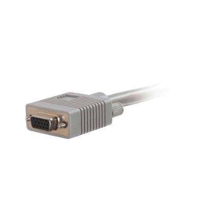 C2g 1ft Premium Shielded Hd15 Sxga M-f Monitor Extension Cable With 90anddeg; Upward