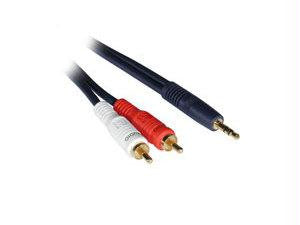 3ft Velocity 3.5mm Male to (2) RCA Male