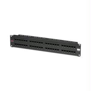 Apc By Schneider Electric Apc Cat 6 Patch Panel, 48 Port Rj45 To 110 568 A-b Color Coded