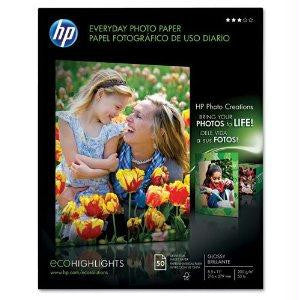 Hewlett Packard Hp Everyday Semi-gloss Photo Paper Hp Everyday Photo Paper,8.5x11,semi Gloss,50c