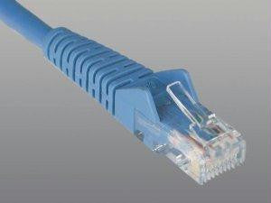 Tripp Lite Cat6 Gigabit Snagless Molded Patch Cable (rj45 M-m) - Blue, 1-ft.