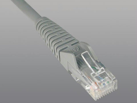 Tripp Lite Cat6 Gigabit Snagless Molded Patch Cable (rj45 M-m) - Gray, 1-ft.