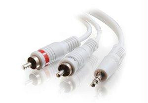 C2g 3ft One 3.5mm Stereo Male To Two Rca Stereo Male Audio Y-cable - Ipod(r) White