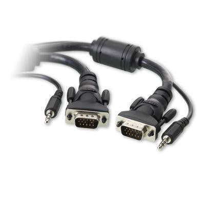 Belkin Components Display - Audio Cable - 15 Pin Hd D-sub (hd-15); 3.5mm Stereo - Male - 15 Pin Hd