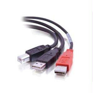 C2g 6ft Usb 2.0 One B Male To Two A Male Y-cable