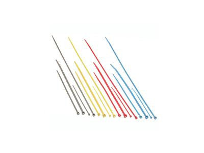 7.5IN NYLON CABLE TIES RED - 100 PACK