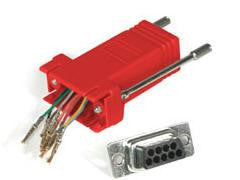 C2g Rj45 - Db9m Mod Adptr Red