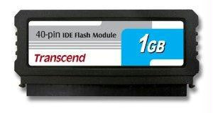 Transcend Information Transcend 1gb 40p Ide Flash Module (vertical), With Smi Controller