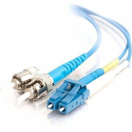 C2g C2g 2m Lc-st 9-125 Os1 Duplex Singlemode Pvc Fiber Optic Cable - Blue