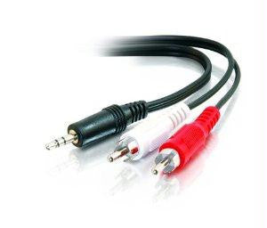 C2g 6ft Value Seriesandtrade; One 3.5mm Stereo Male To Two Rca Stereo Male Y-cable