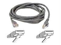 Belkinponents 5ft Cat5e Patch Cable, Utp, Gray Pvc Jacket, 24awg, T568b, 50 Micron, Gold Plate