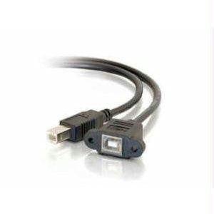 C2g 6in. Usb 2.0 Bf To Bm Panel Mount Cable