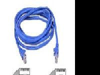 Belkin Components 7ft Cat5e Snagless Patch Cable, Utp, Blue Pvc Jacket, 24awg, T568b, 50 Micron, G