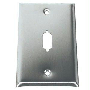 C2g Hd15-db9 D-sub Wall Plate - Stainless Steel
