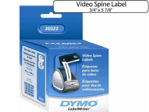 Dymo Video Spine Labels