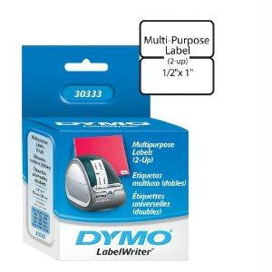 Dymo Dymo Labelwriter 30333 White Multi-purpose Labels (2-up), 1-2 X 1 1000 Per Roll