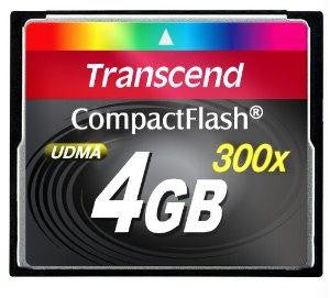 Transcend Information 4gb Compact Flash Card (300x Speed)