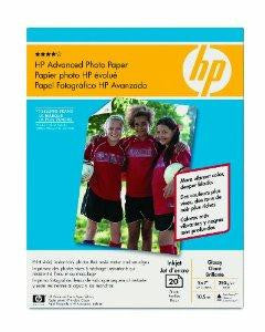 Hewlett Packard Hp Advanced Photo Paper,gls,5x7,20 Sheets